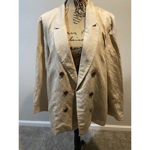 Worthington Jacket, womens blazer, khaki, tan, brown, career, xxl